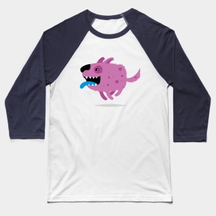 Funny purple dog Baseball T-Shirt